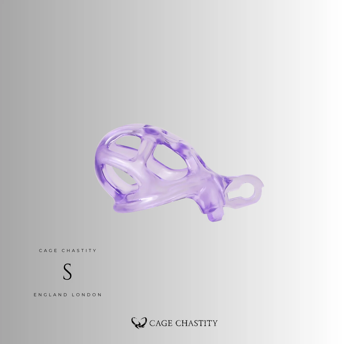 Crystal Violet Cobra Chastity Cage – 2 Ring Types