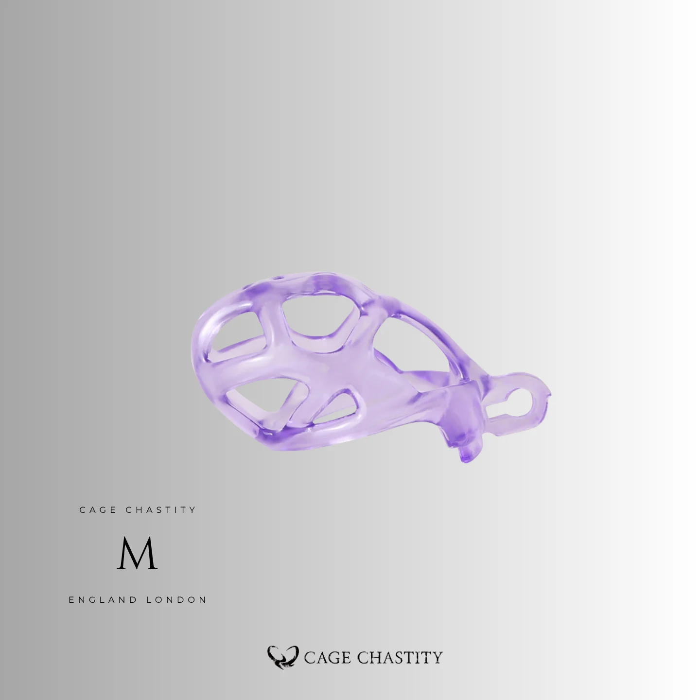 Crystal Violet Cobra Chastity Cage – 2 Ring Types