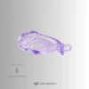 Crystal Violet Cobra Chastity Cage – 2 Ring Types