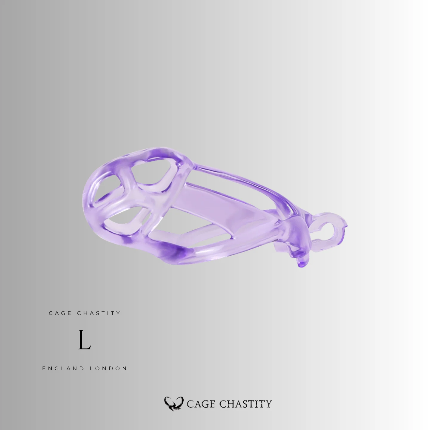 Crystal Violet Cobra Chastity Cage – 2 Ring Types
