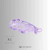 Crystal Violet Cobra Chastity Cage – 2 Ring Types