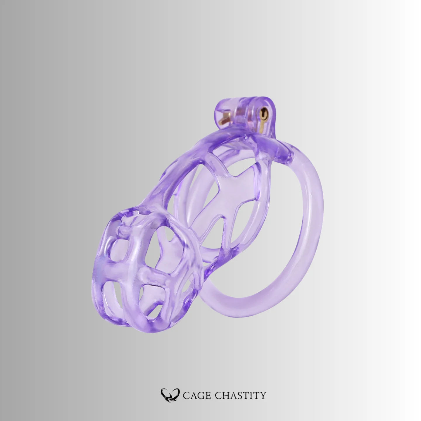 Crystal Violet Cobra Chastity Cage – 2 Ring Types