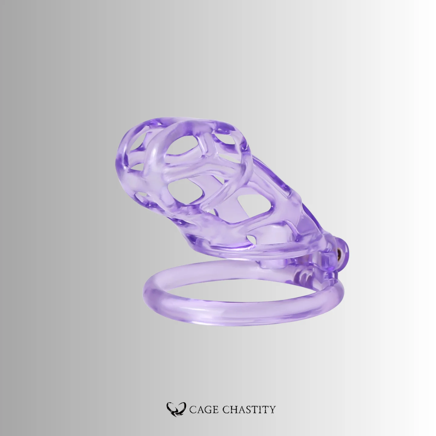 Crystal Violet Cobra Chastity Cage – 2 Ring Types