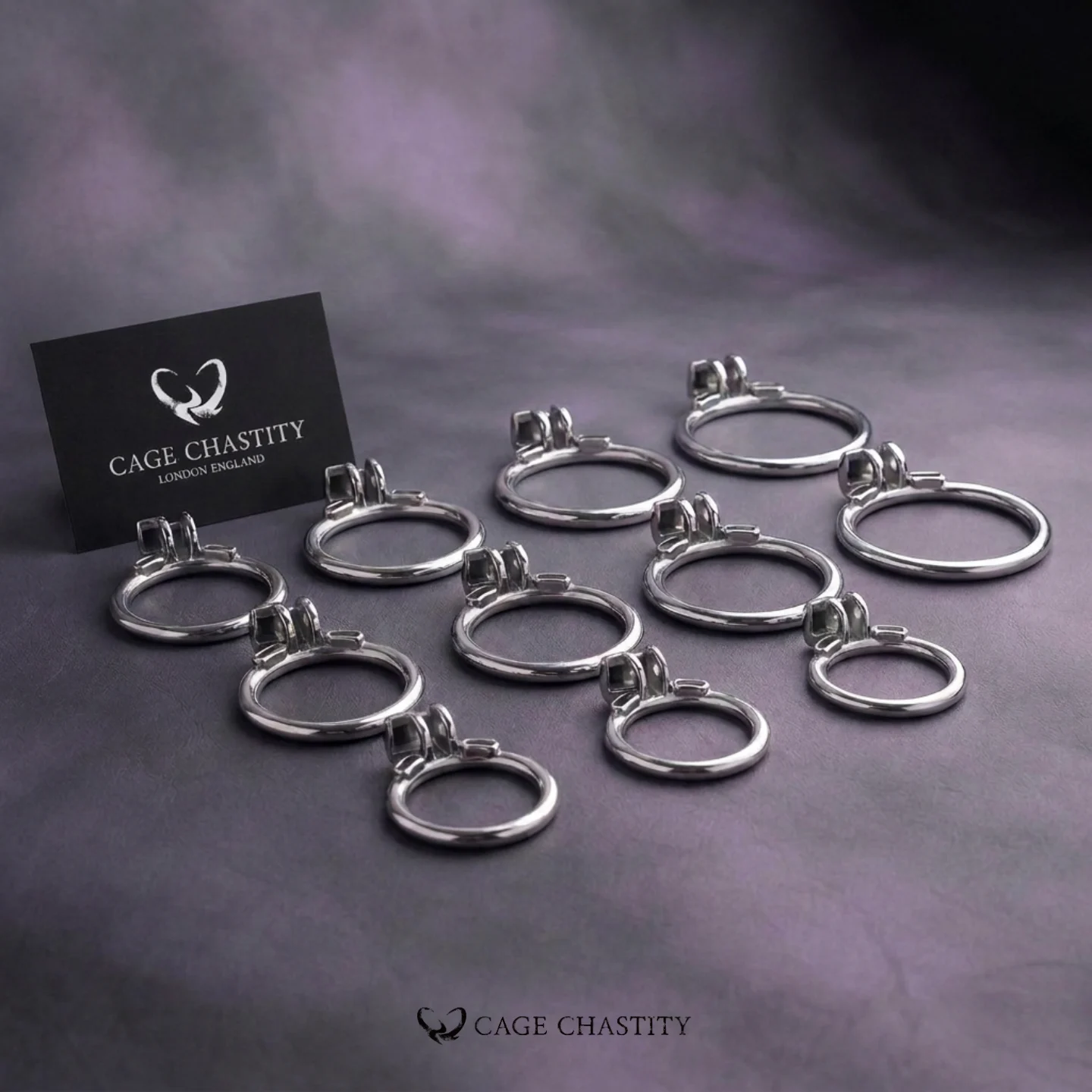 Custom Cobra Chastity Cage – Steel / Gold / Titanium