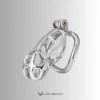 Custom Cobra Chastity Cage – Steel / Gold / Titanium