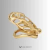 Custom Cobra Chastity Cage – Steel / Gold / Titanium