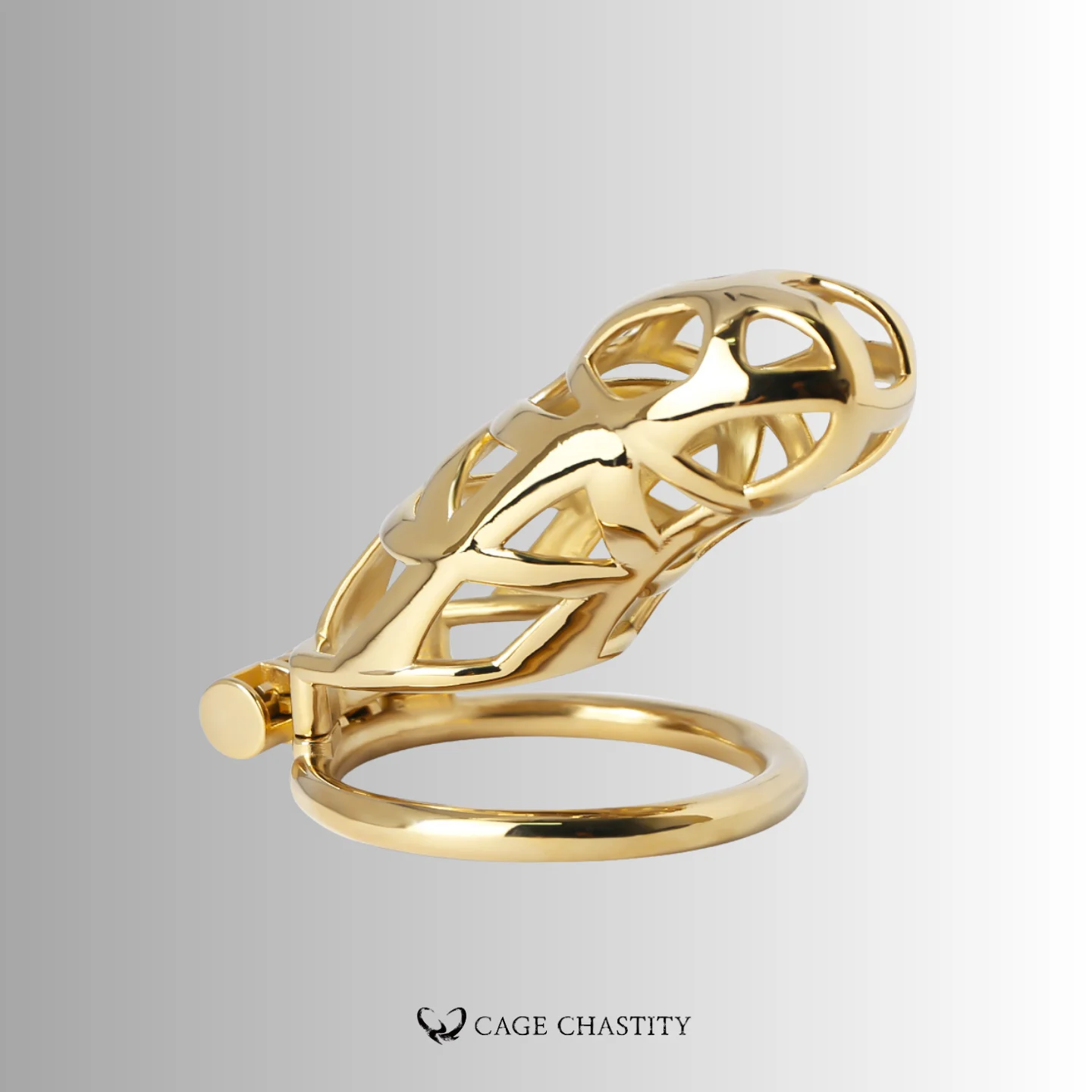 Custom Cobra Chastity Cage – Steel / Gold / Titanium