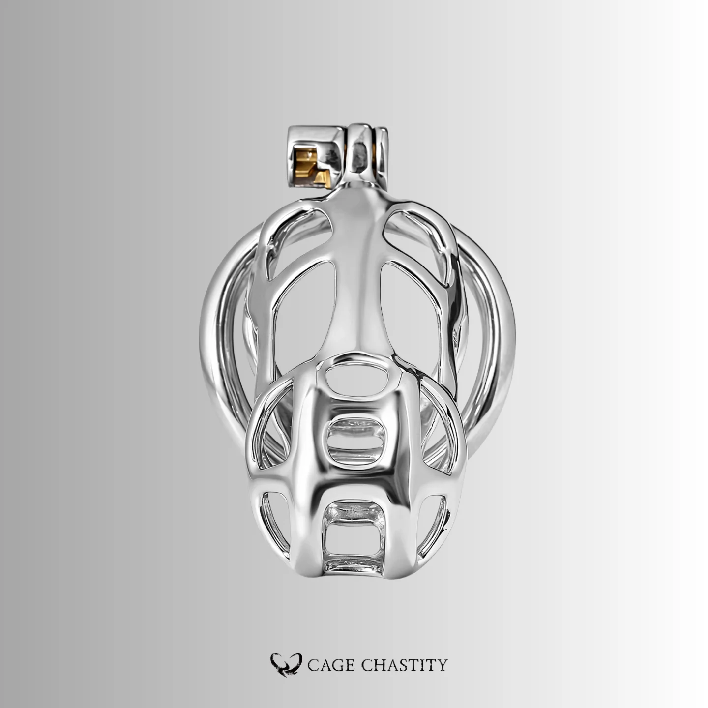 Custom Cobra Chastity Cage – Steel / Gold / Titanium