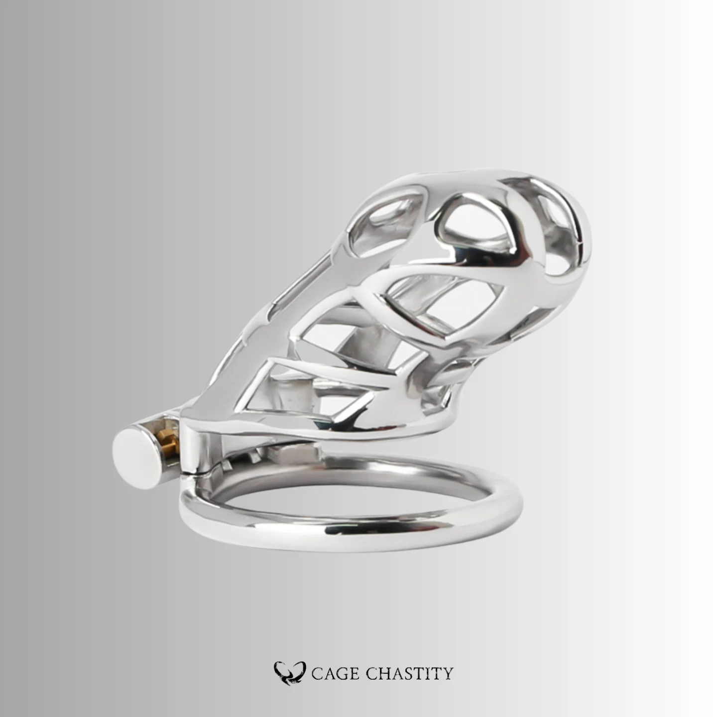 Custom Cobra Chastity Cage – Steel / Gold / Titanium