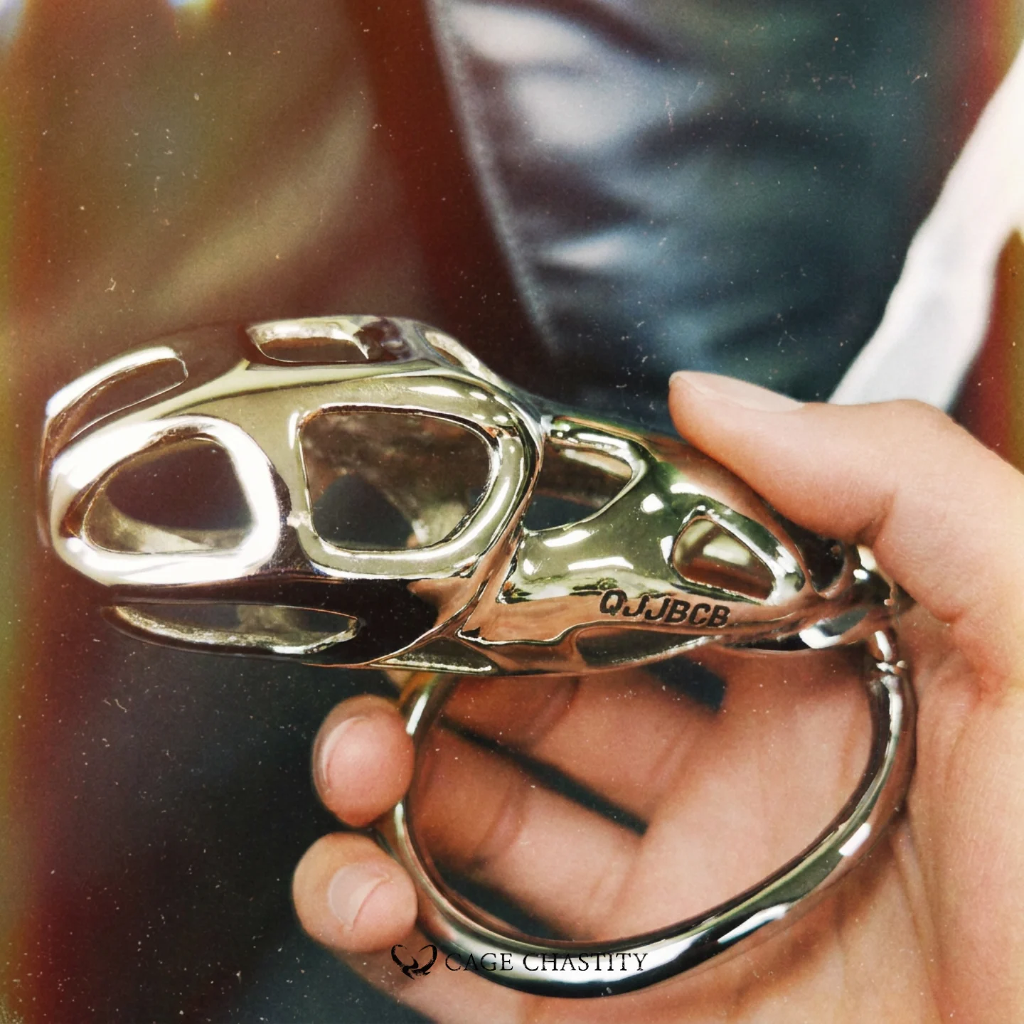Custom Cobra Chastity Cage – Steel / Gold / Titanium