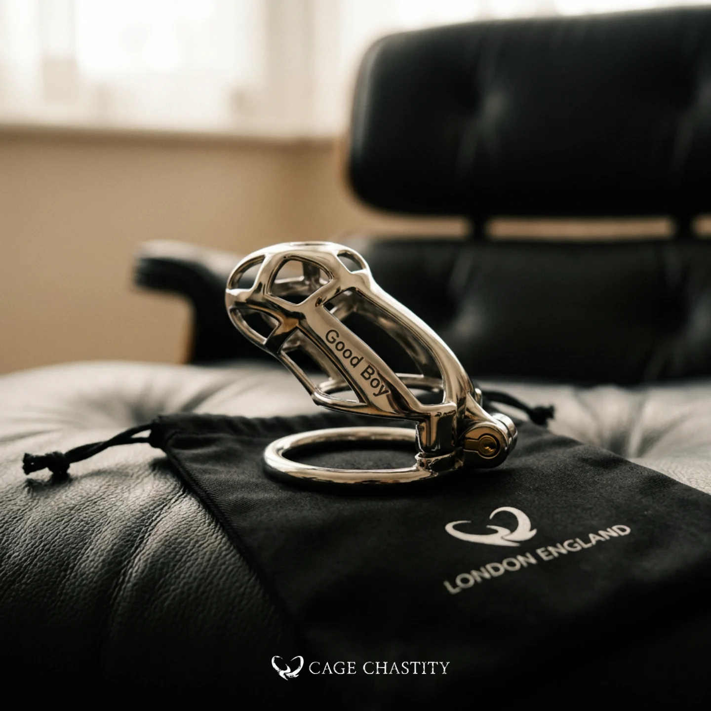 Custom Cobra Chastity Cage – Steel / Gold / Titanium