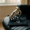 Custom Cobra Chastity Cage – Steel / Gold / Titanium