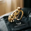 Custom Cobra Chastity Cage – Steel / Gold / Titanium