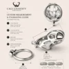 Custom Cobra Chastity Cage – Steel / Gold / Titanium