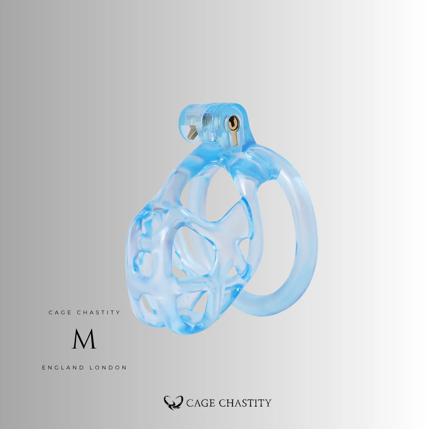 Glacier Blue Cobra Chastity Cage – 2 Ring Types