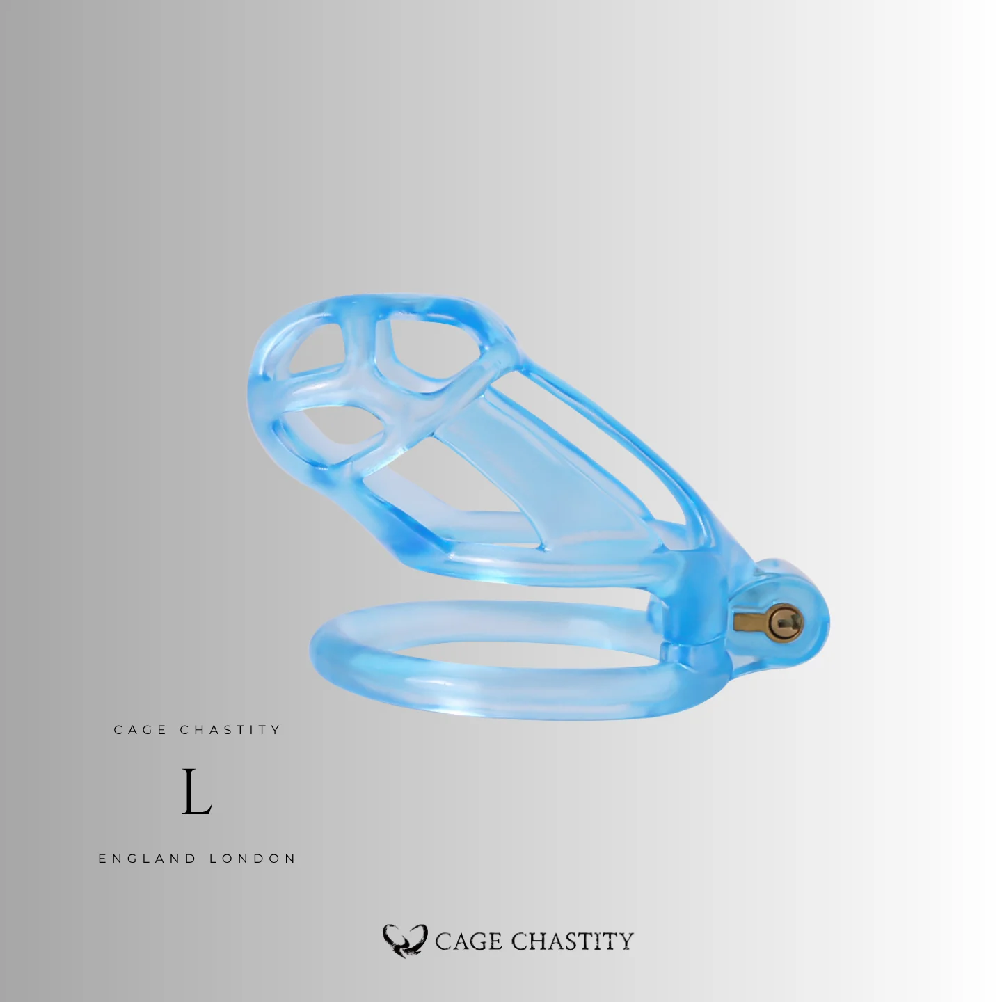 Glacier Blue Cobra Chastity Cage – 2 Ring Types