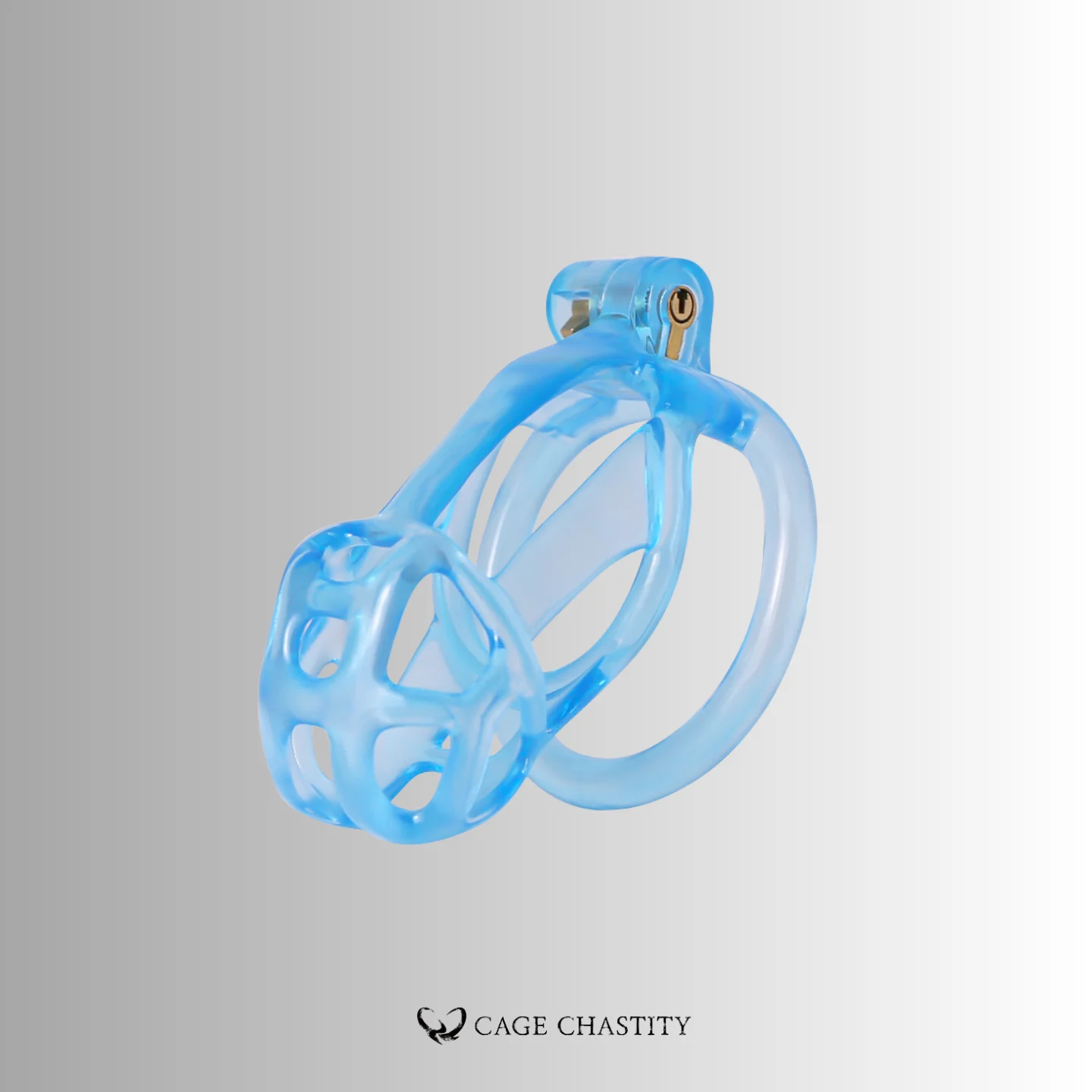 Glacier Blue Cobra Chastity Cage – 2 Ring Types