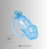 Glacier Blue Cobra Chastity Cage – 2 Ring Types