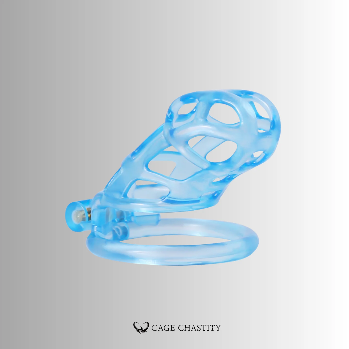 Glacier Blue Cobra Chastity Cage – 2 Ring Types