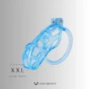 Glacier Blue Cobra Chastity Cage – 2 Ring Types