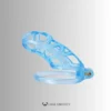 Glacier Blue Cobra Chastity Cage – 2 Ring Types