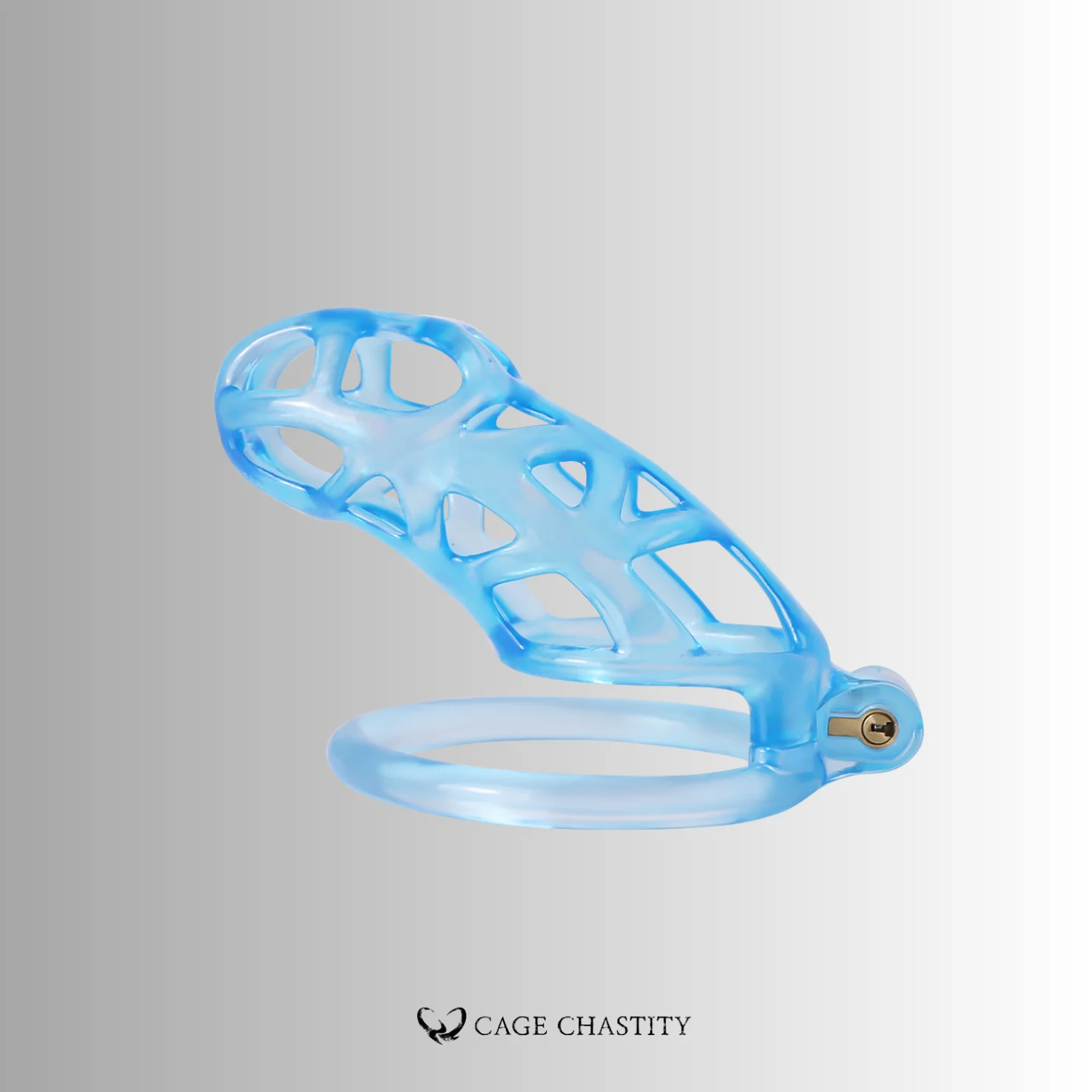 Glacier Blue Cobra Chastity Cage – 2 Ring Types