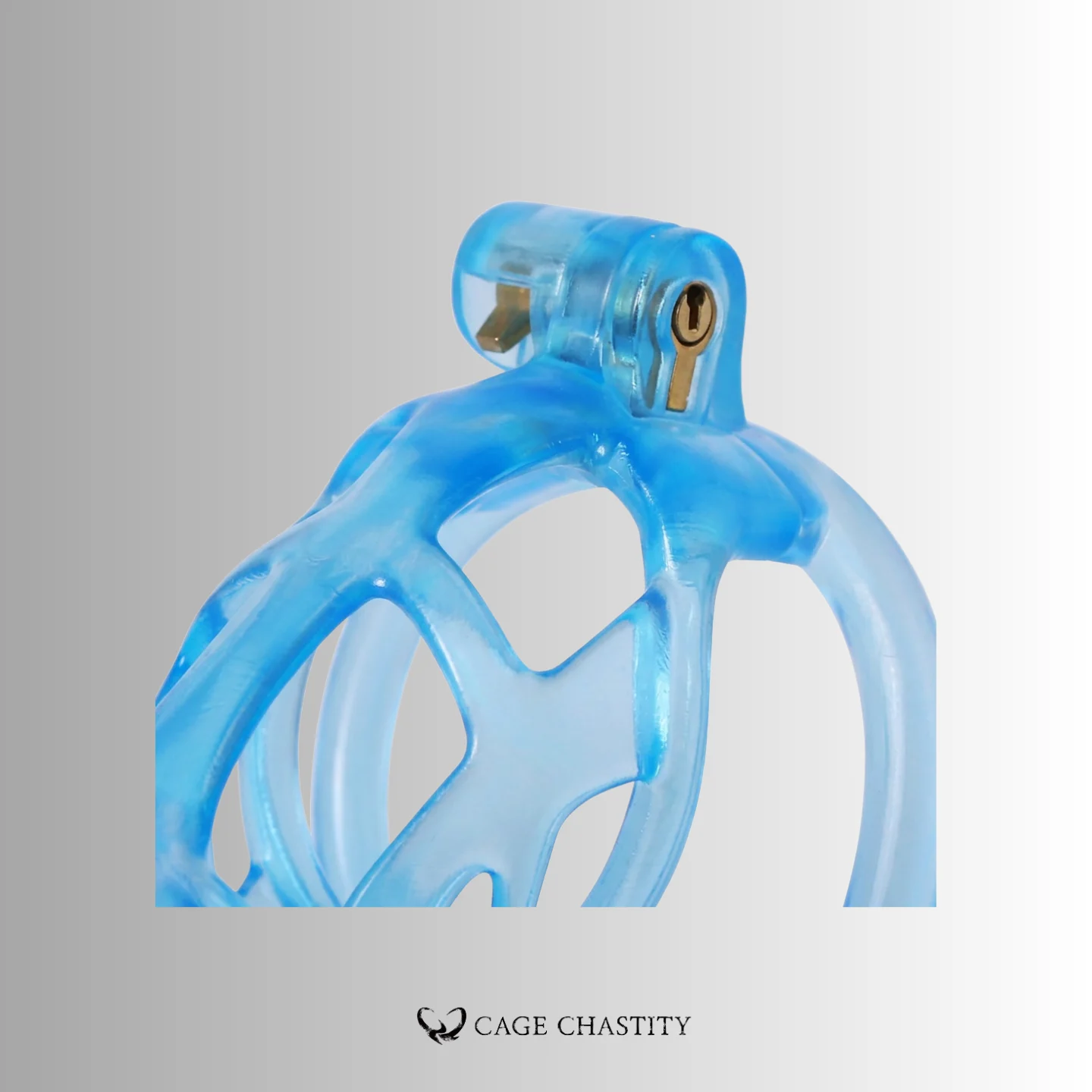 Glacier Blue Cobra Chastity Cage – 2 Ring Types