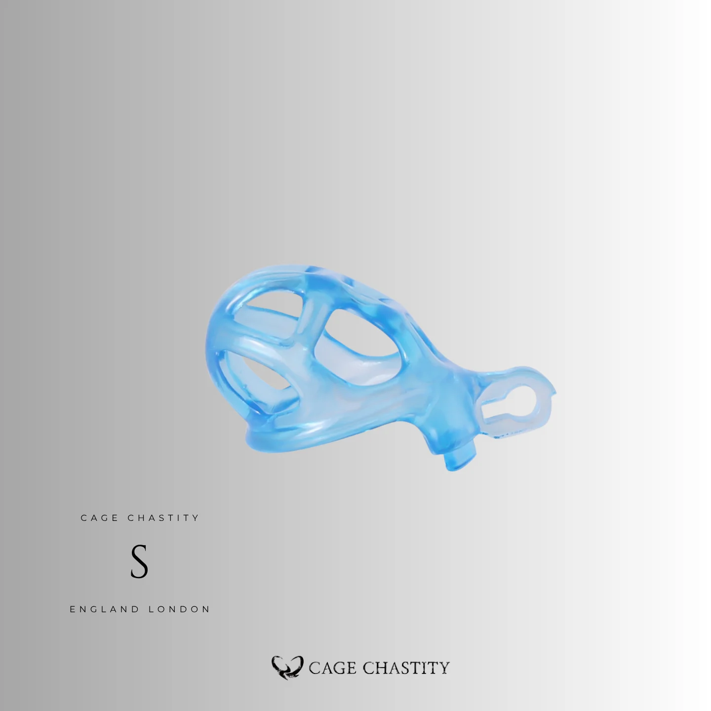 Glacier Blue Cobra Chastity Cage – 2 Ring Types