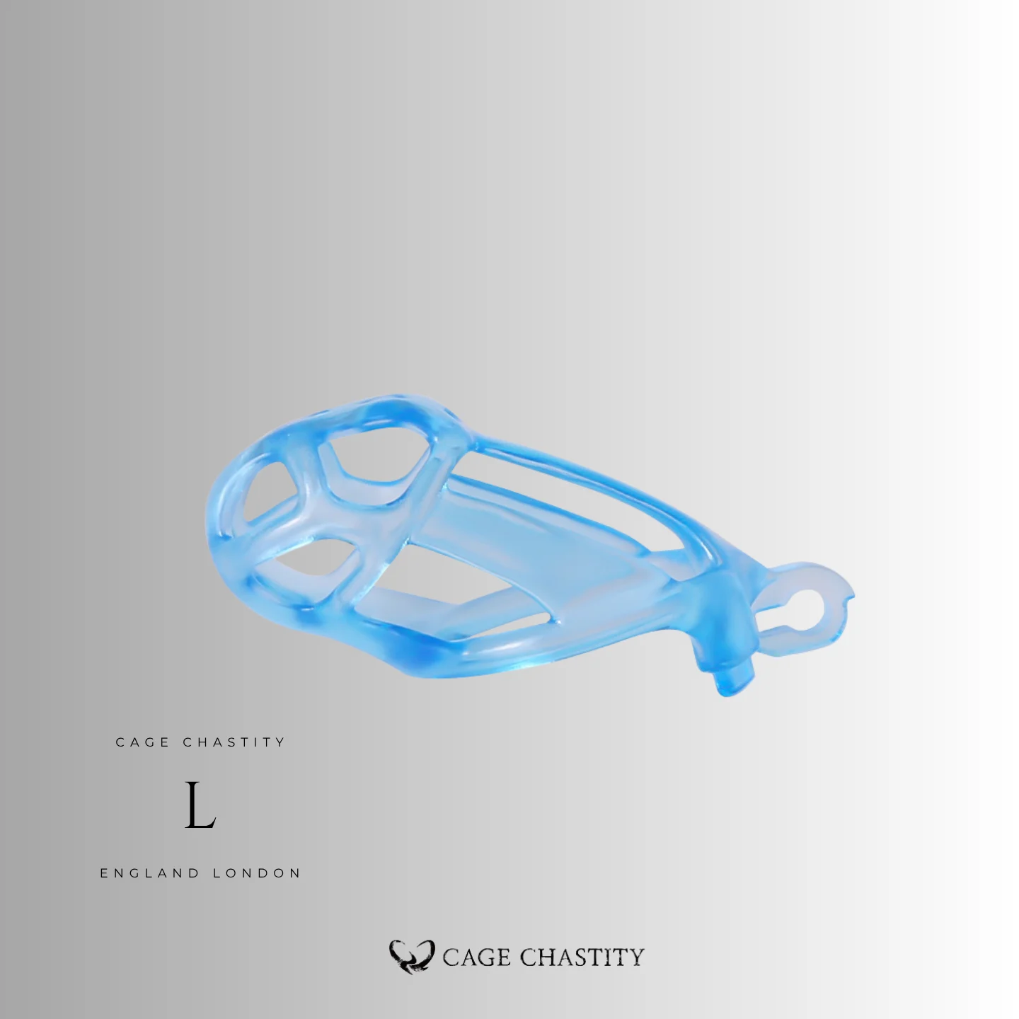 Glacier Blue Cobra Chastity Cage – 2 Ring Types