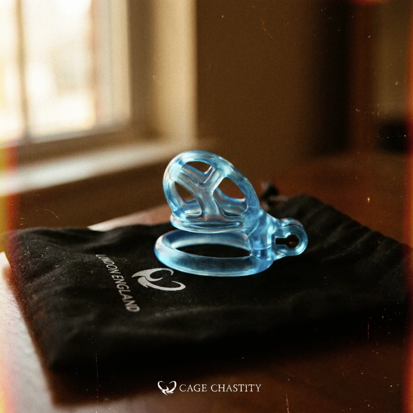 Glacier Blue Cobra Chastity Cage – 2 Ring Types