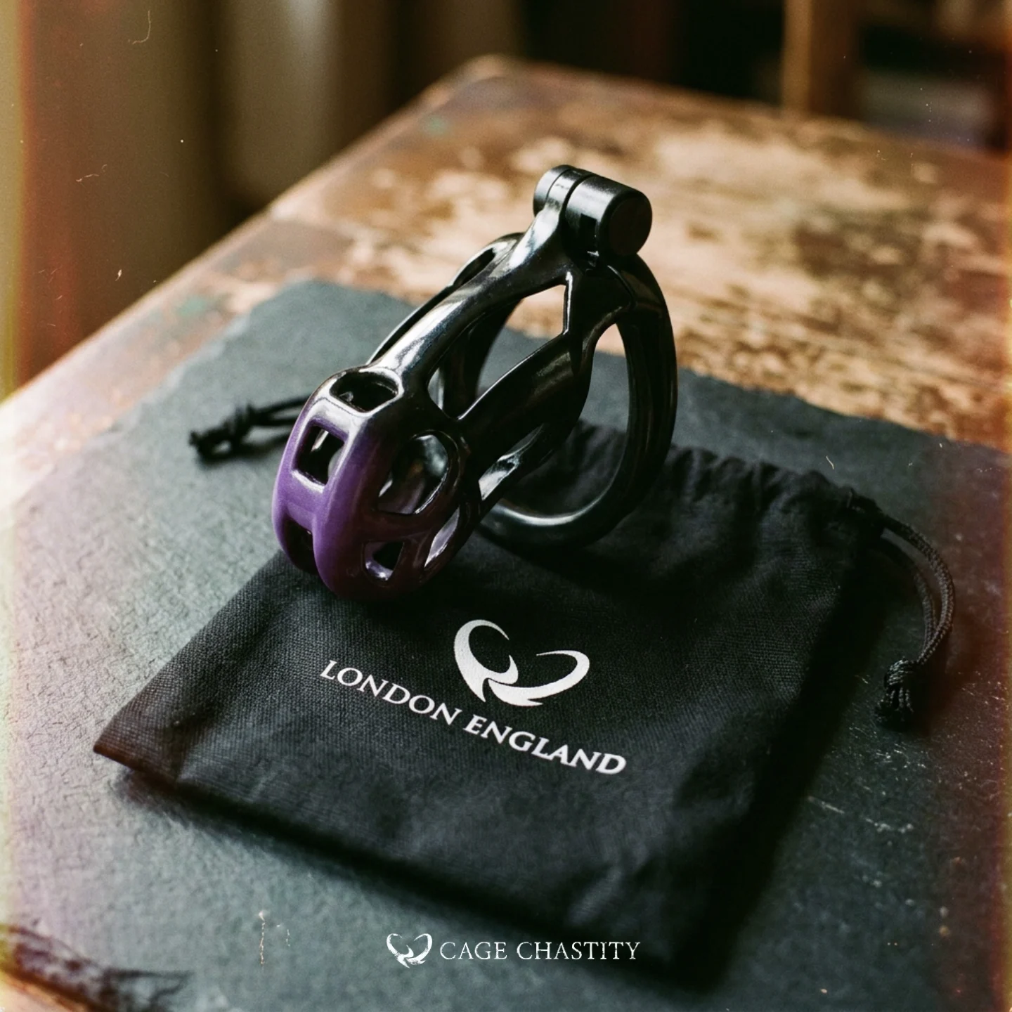 Midnight Cobra Chastity Cage