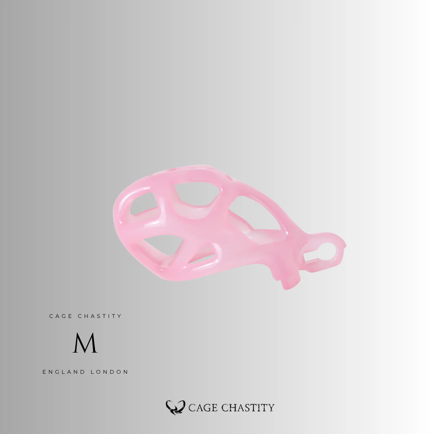 Translucent Pink Cobra Chastity Cage – 2 Ring Types
