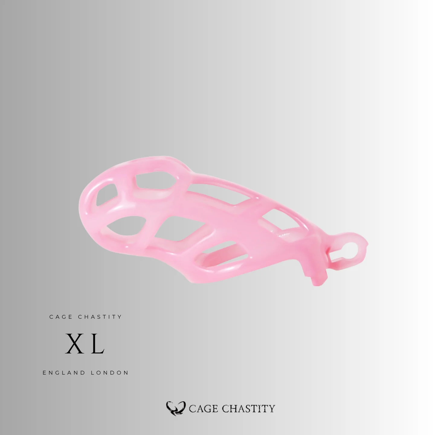 Translucent Pink Cobra Chastity Cage – 2 Ring Types