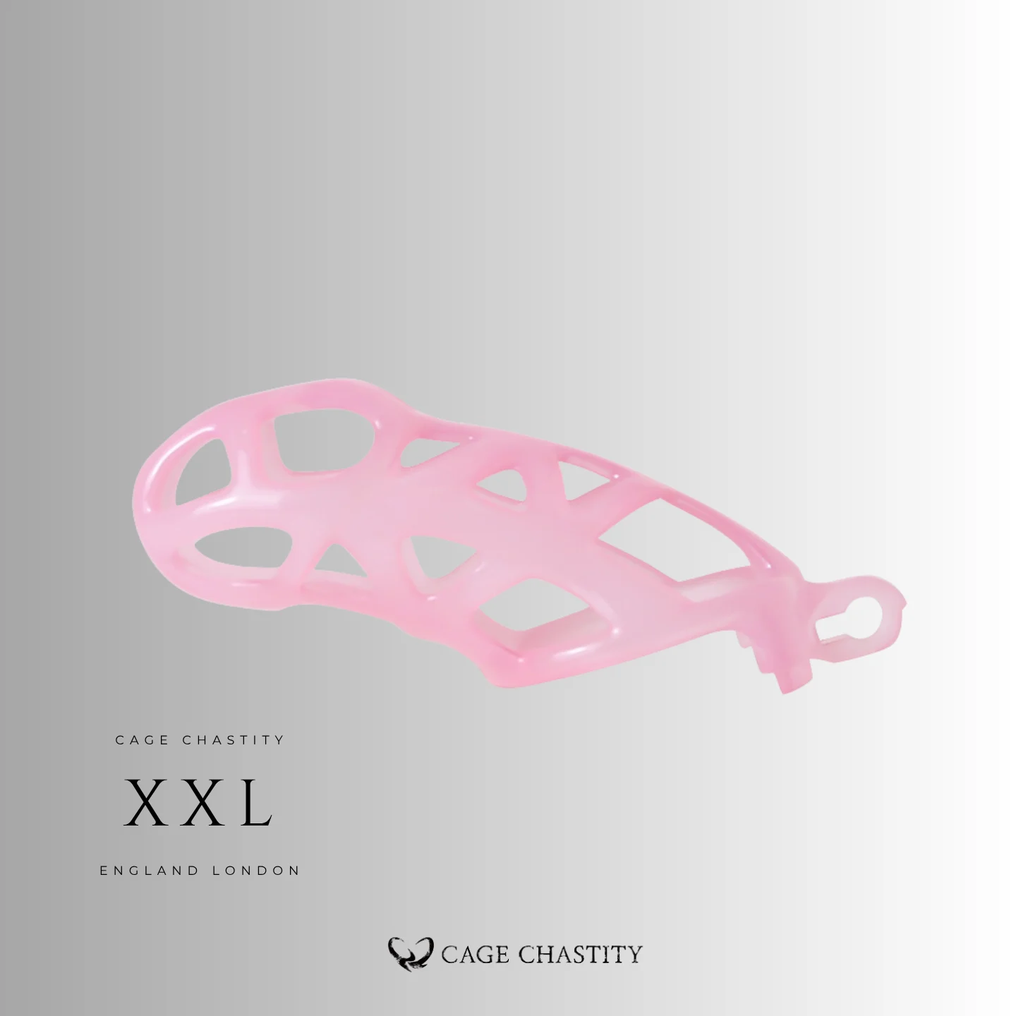 Translucent Pink Cobra Chastity Cage – 2 Ring Types