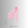 Translucent Pink Cobra Chastity Cage – 2 Ring Types