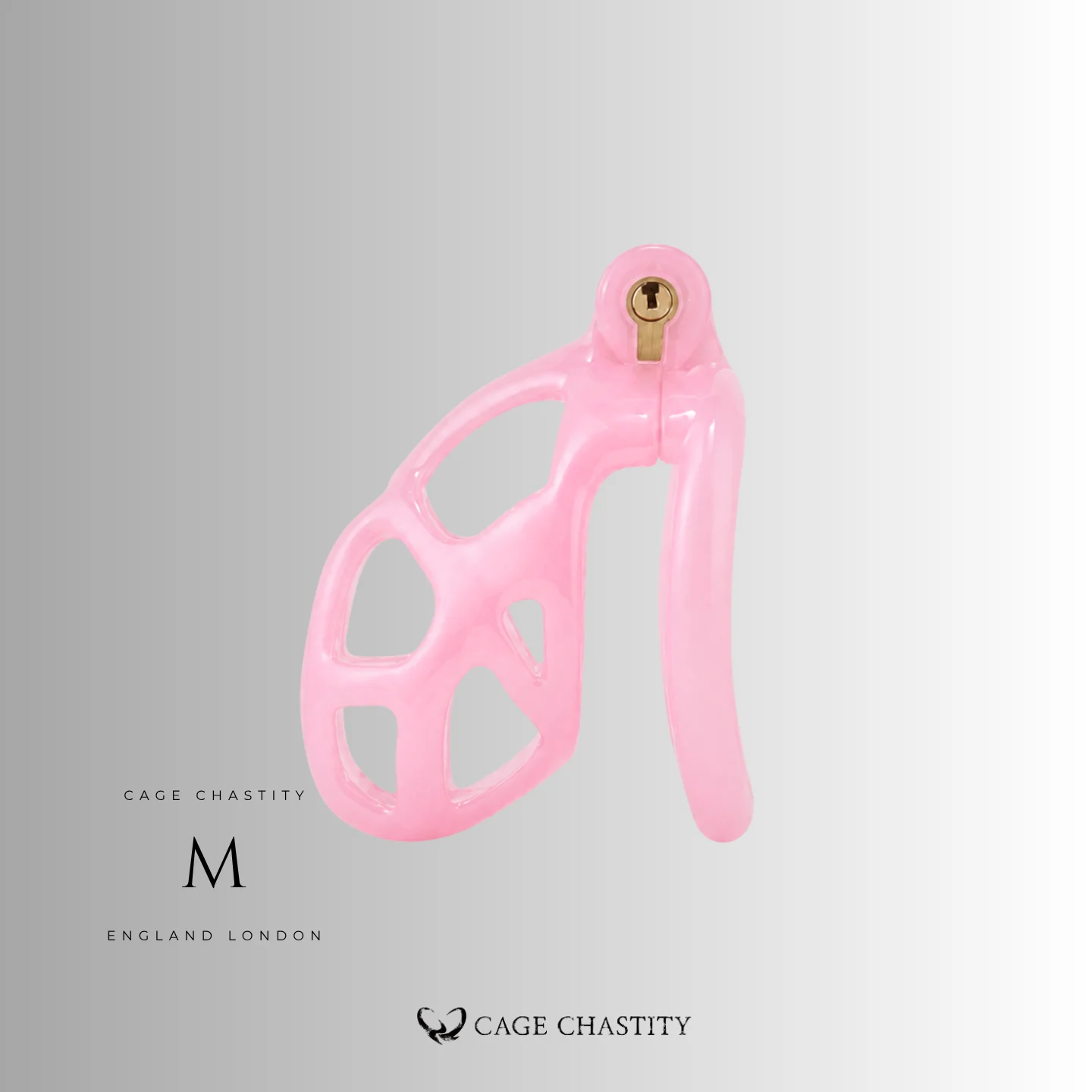 Translucent Pink Cobra Chastity Cage – 2 Ring Types