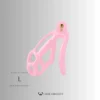 Translucent Pink Cobra Chastity Cage – 2 Ring Types