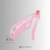 Translucent Pink Cobra Chastity Cage – 2 Ring Types