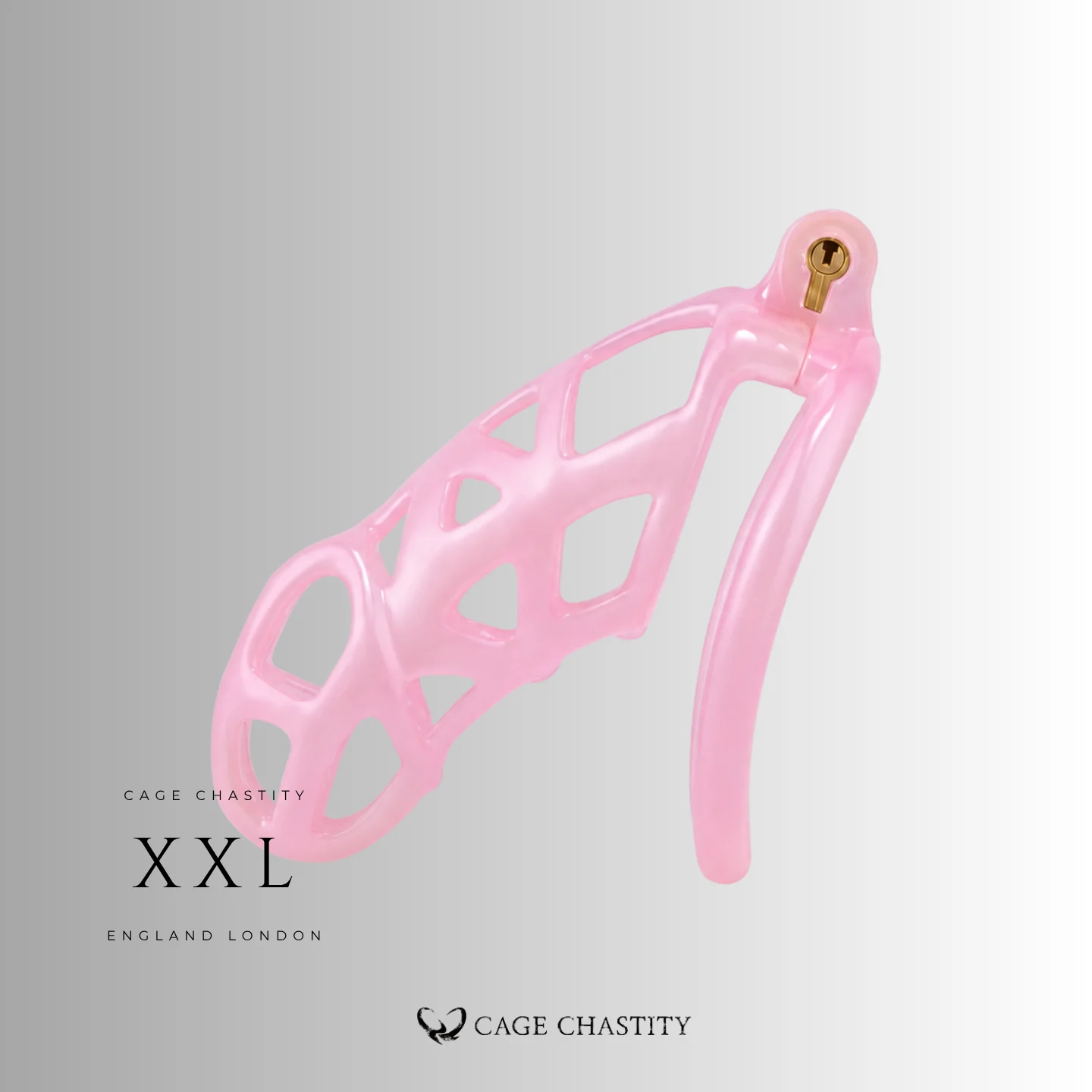 Translucent Pink Cobra Chastity Cage – 2 Ring Types