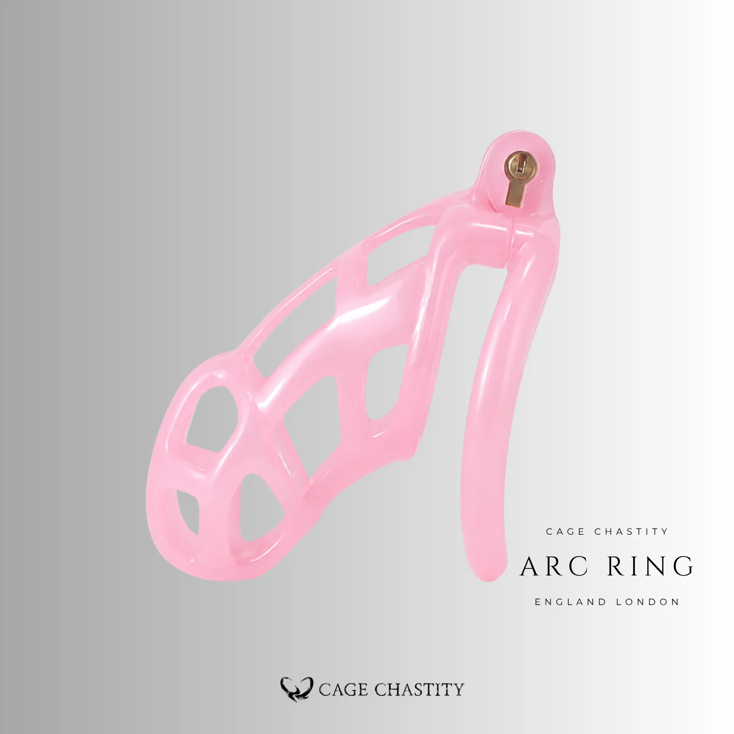 Translucent Pink Cobra Chastity Cage – 2 Ring Types