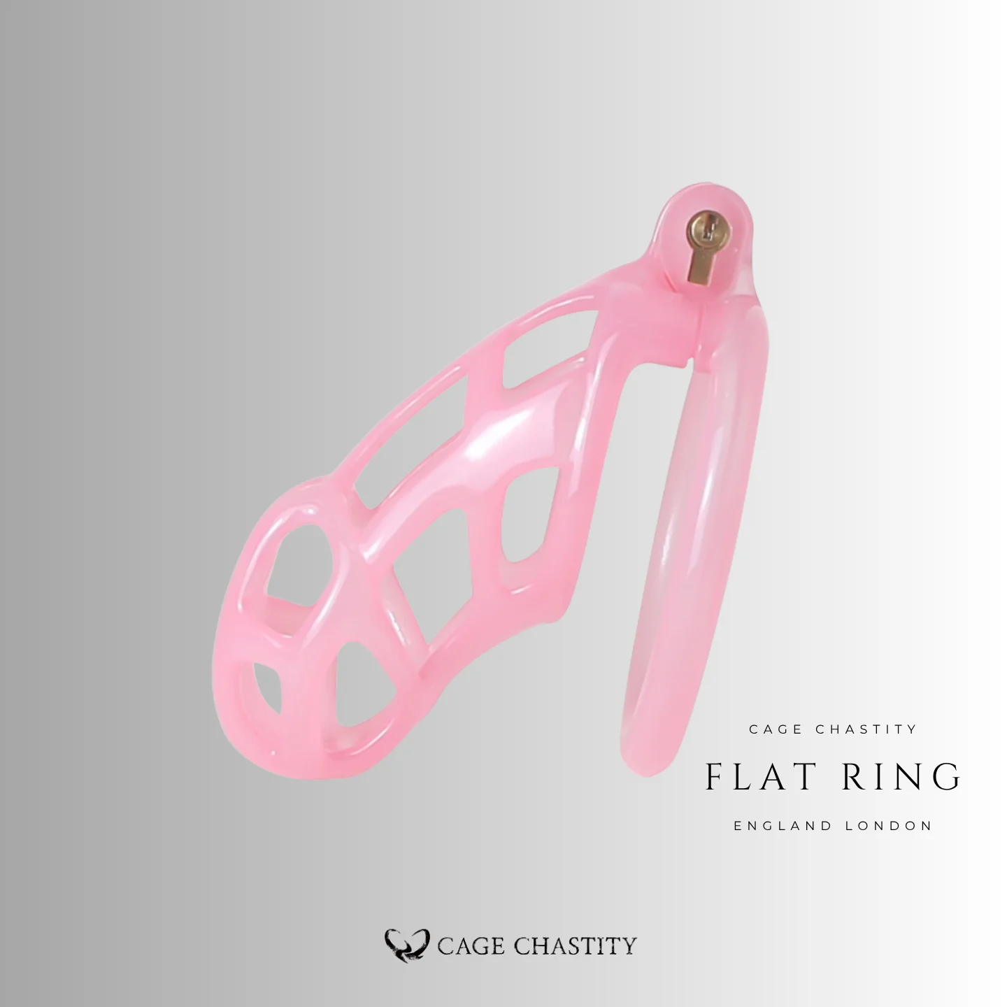 Translucent Pink Cobra Chastity Cage – 2 Ring Types
