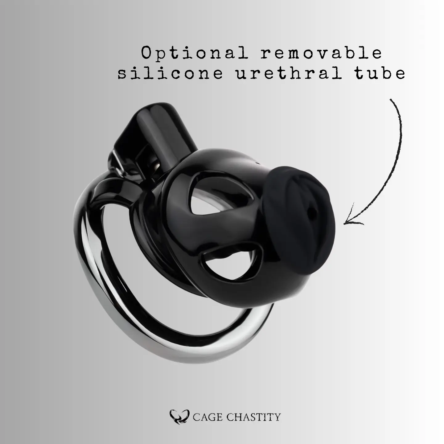Upgraded Resin Chastity Device with Metal Base Ring