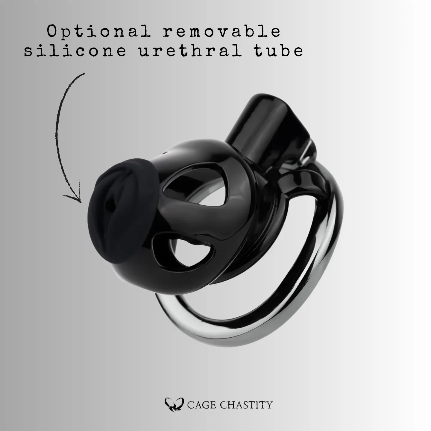 Upgraded Resin Chastity Device with Metal Base Ring