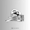 Chastity Cage Ring – Hex Screw Lock – AC16