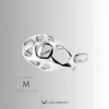 Silver Cobra Flat Ring Steel Chastity Cage – CC42