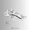 Silver Cobra Flat Ring Steel Chastity Cage – CC42