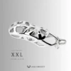 Silver Cobra Flat Ring Steel Chastity Cage – CC42