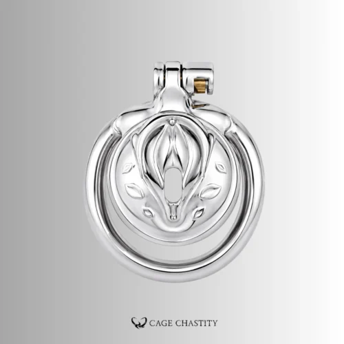 Stainless Steel Pussy-Shaped Chastity Cage – CCK1002