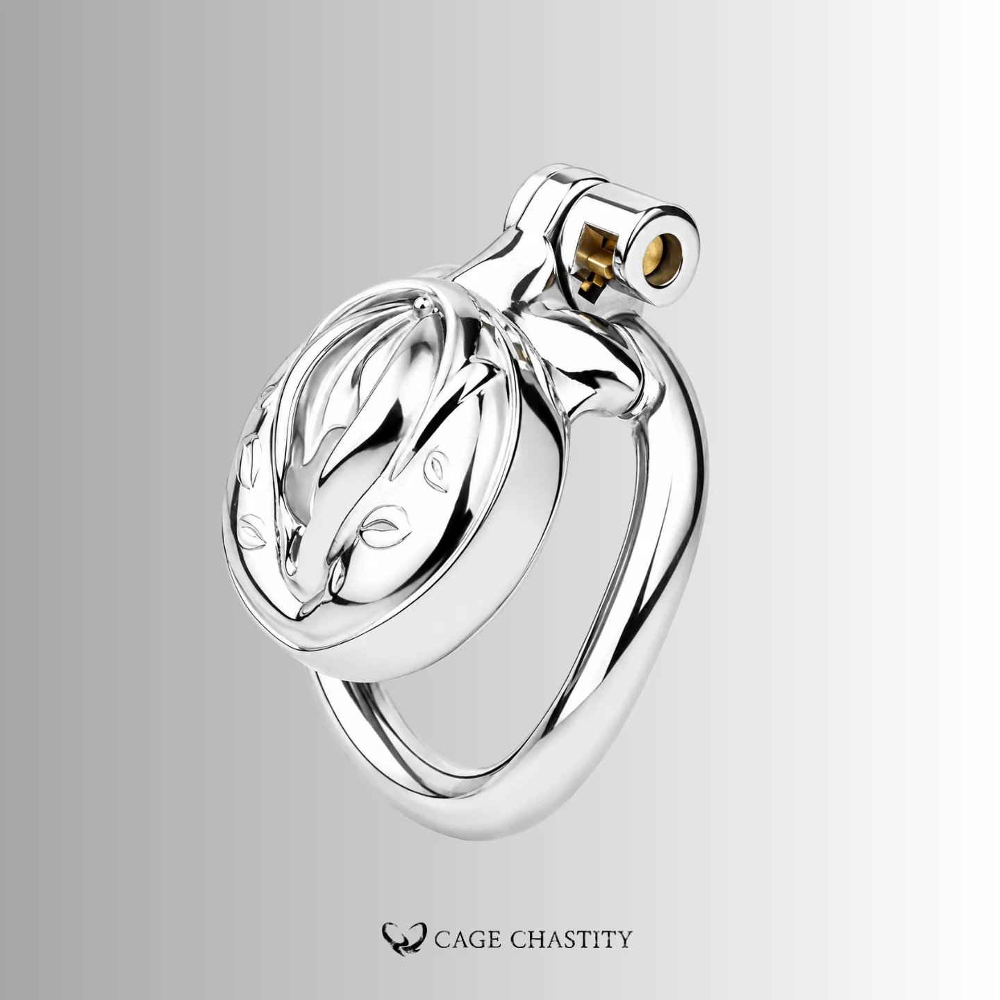 Stainless Steel Pussy-Shaped Chastity Cage – CCK1002