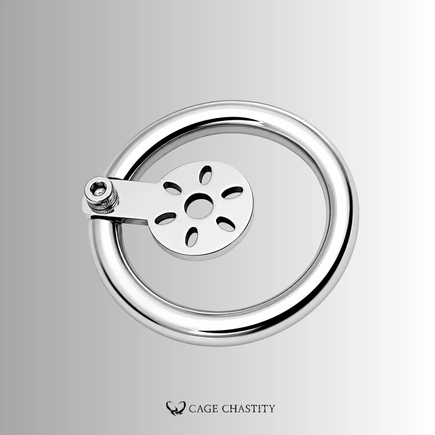 Slim Front Flat Steel Chastity Cage – 0.94"(24mm) – CCS1081